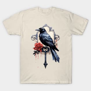 Raven collage Halloween design, Halloween costume ideas T-Shirt